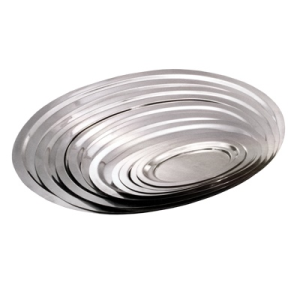 FUENTE OVAL PLAYA 54CM DE ACERO INOXIDABLE