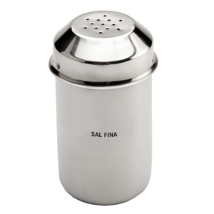 SALERO PARRILLERO 1 KG PARA SAL FINA DE ACERO INOXIDABLE